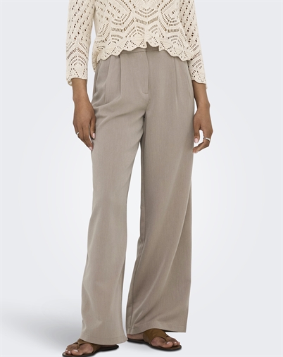 Only - ONLHattie HW Pleat Bukser - Taupe Gray